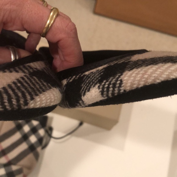 Burberry nova check camel wool slippers with case 39 Rare - Picture 7 of 14